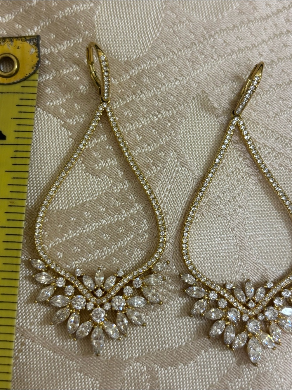 Nadri Goldtone Crystal Earrings